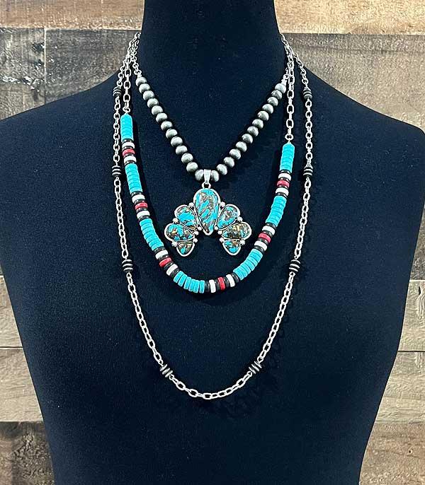 NECKLACES :: WESTERN SQUASH    BLOSSOM :: Wholesale Turquoise Squash Blossom Necklace Set