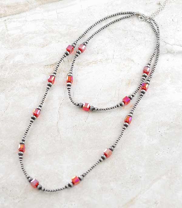 New Arrival :: Wholesale 2PC Set Navajo Pearl Necklace 