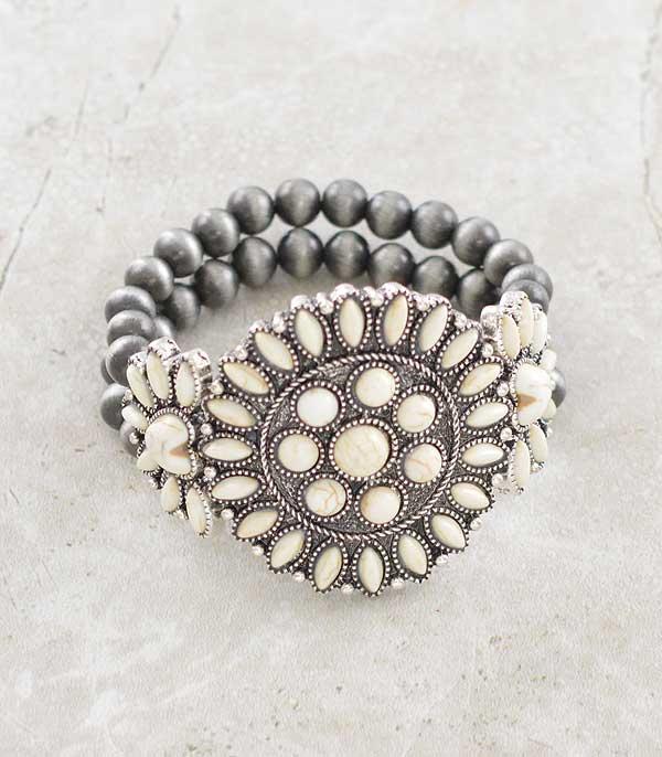 WHAT'S NEW :: Wholesale Western Stone Concho Bracelet