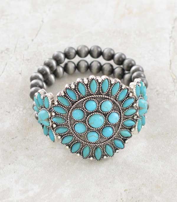 WHAT'S NEW :: Wholesale Western Turquoise Concho Bracelet