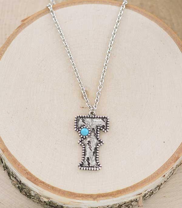 WHAT'S NEW :: Wholesale Western Initial Pendant Necklace