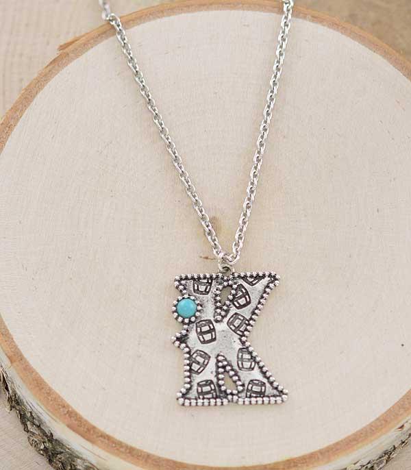 WHAT'S NEW :: Wholesale Western Initial Pendant Necklace