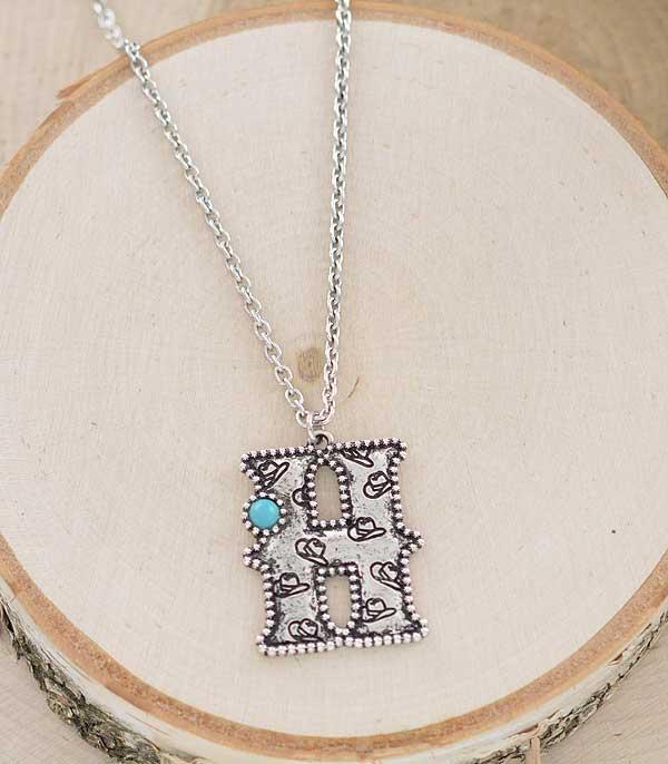 WHAT'S NEW :: Wholesale Western Initial Pendant Necklace