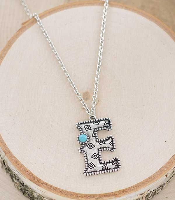 WHAT'S NEW :: Wholesale Western Initial Pendant Necklace