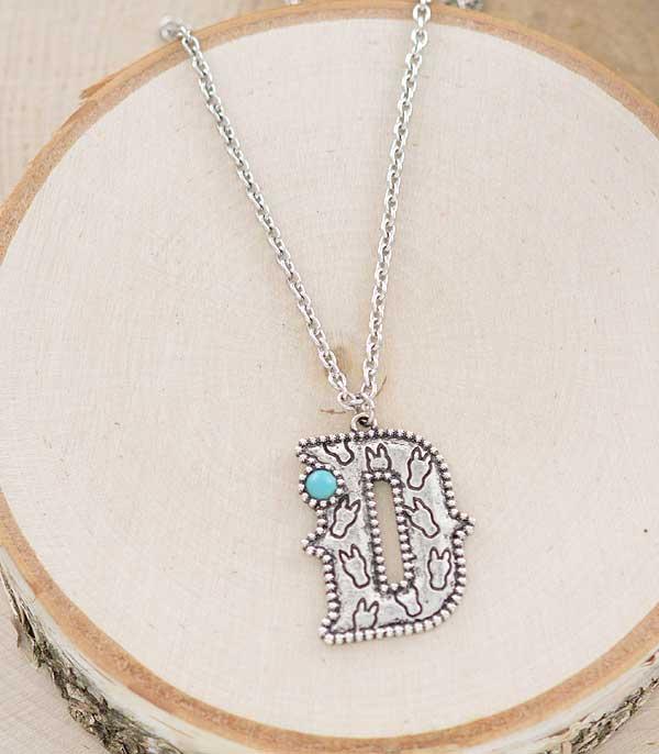 WHAT'S NEW :: Wholesale Western Initial Pendant Necklace