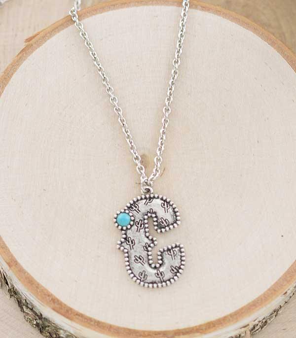 WHAT'S NEW :: Wholesale Western Initial Pendant Necklace
