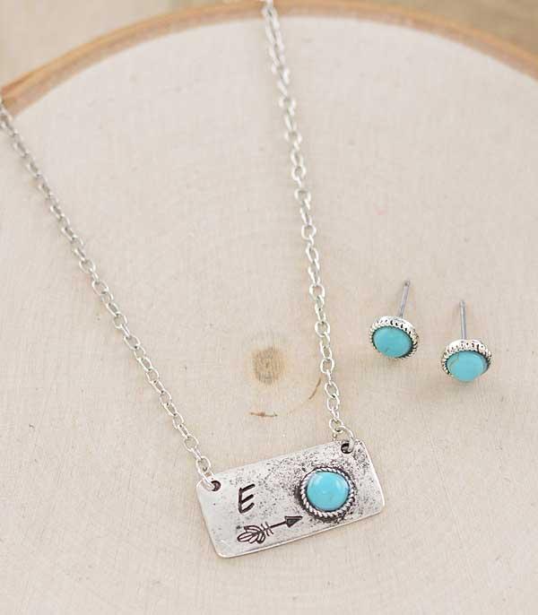 New Arrival :: Wholesale Western Initial Mini Bar Necklace