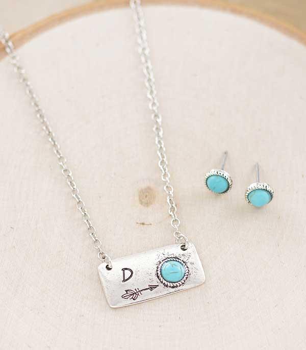 New Arrival :: Wholesale Western Initial Mini Bar Necklace