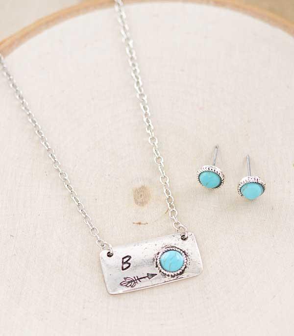 WHAT'S NEW :: Wholesale Western Initial Mini Bar Necklace