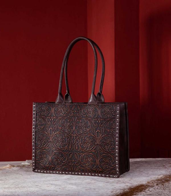 WHAT'S NEW :: Wholesale Vintage Floral Tooled Carry All Tote