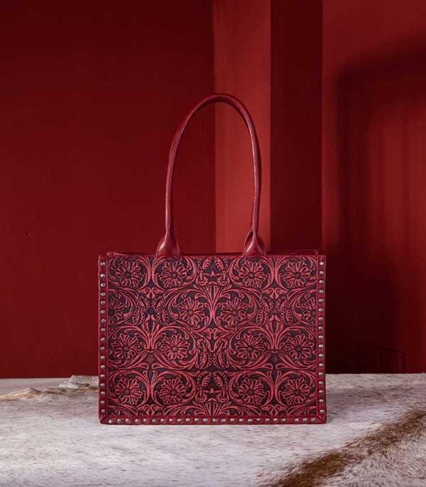 WHAT'S NEW :: Wholesale Montana West Floral Tooled Tote 