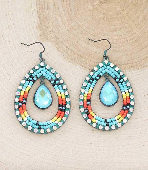WHAT'S NEW :: Wholesale Western Navajo Bead Teardrop Earrings
