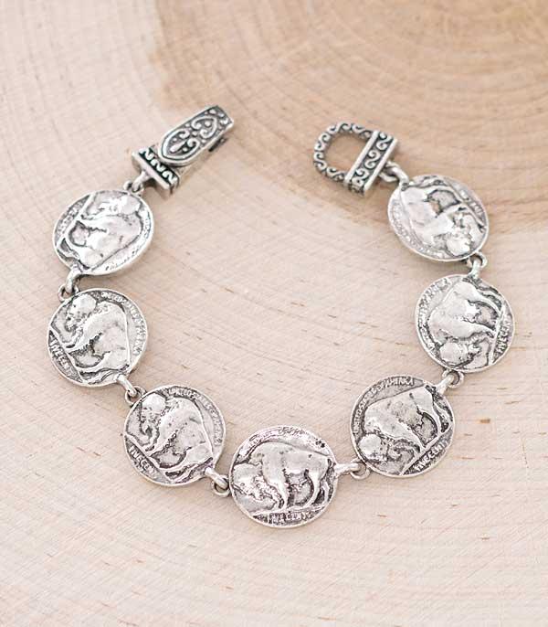 BRACELETS :: LINK :: Wholesale Western Coin Magnetic Bracelet