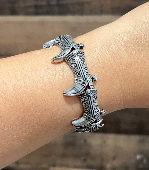 WHAT'S NEW :: Wholesale Western Cowboy Boots Stretch Bracelet