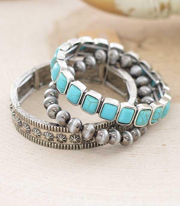 New Arrival :: Wholesale Western Turquoise Navajo Pearl Bracelet 