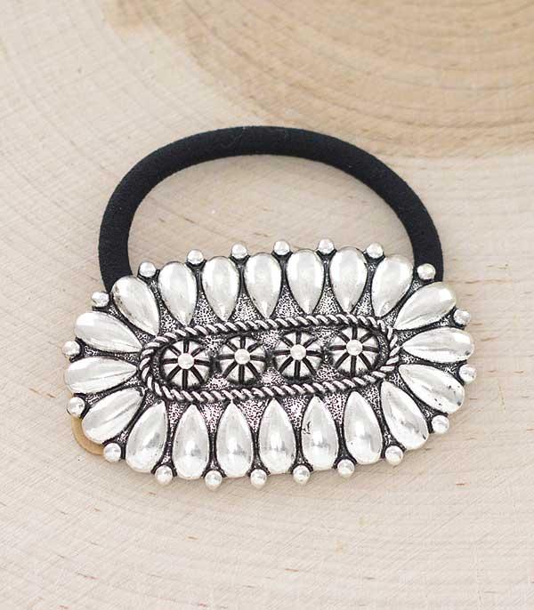 New Arrival :: Wholesale Western Concho Ponytail Hair Tie