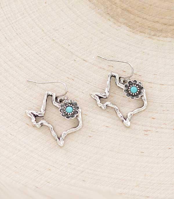 New Arrival :: Wholesale Tipi Brand Texas Map Earrings