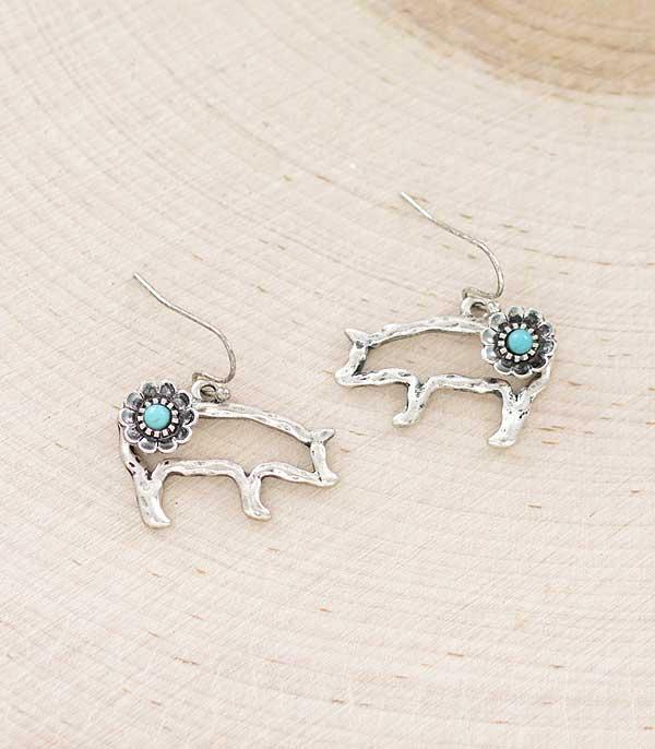 New Arrival :: Wholesale Western Pig Dangle Earrings