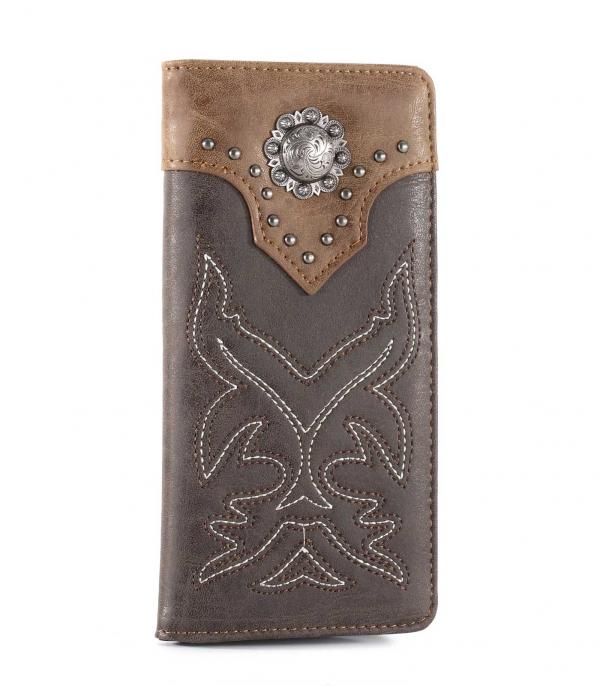 MONTANAWEST BAGS :: MENS WALLETS I SMALL ACCESSORIES :: Wholesale Montana West Boot Scroll Mens Wallet