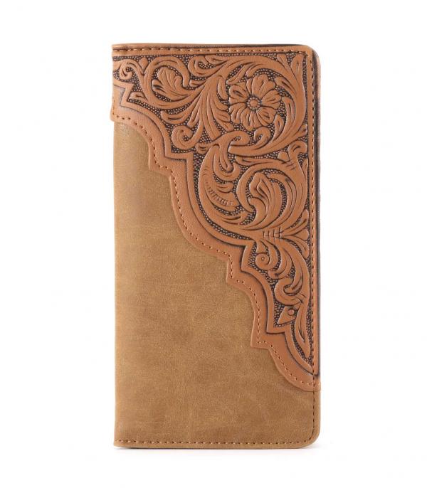 New Arrival :: Wholesale Montana West Embossed Floral Mens Wallet