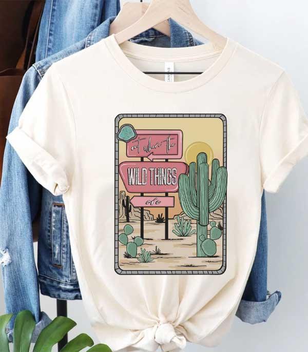 New Arrival :: Wholesale Western Wild Things Graphic Tshirt