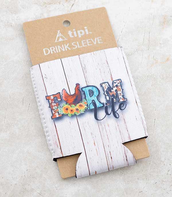 WHAT'S NEW :: Wholesale Tipi Brand Farm Life Drink Sleeve