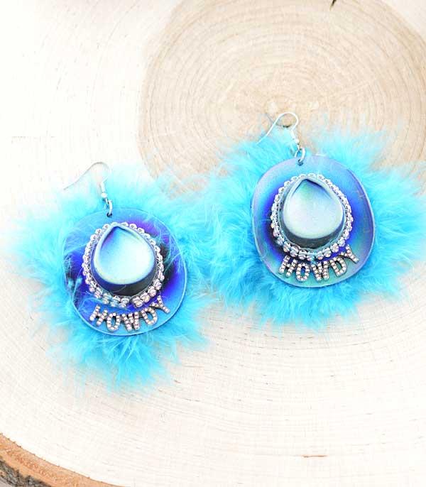 New Arrival :: Wholesale Tipi Brand Howdy Cowgirl Hat Earrings