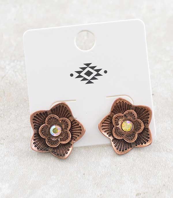 New Arrival :: Wholesale Western Flower Earrings