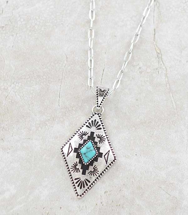 New Arrival :: Wholesale Western Aztec Pendant Necklace