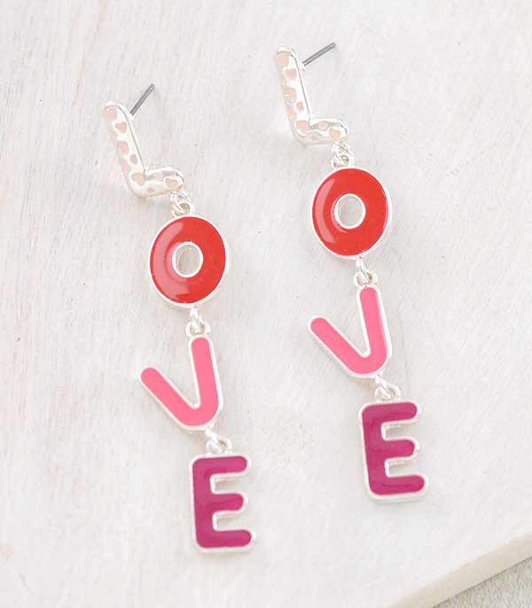 <font color=red>VALENTINE'S</font> :: Wholesale Love Valentines Day Earrings