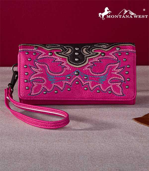 MONTANAWEST BAGS :: WALLETS I SMALL ACCESSORIES :: Wholesale Montana West Embroidered Wallet