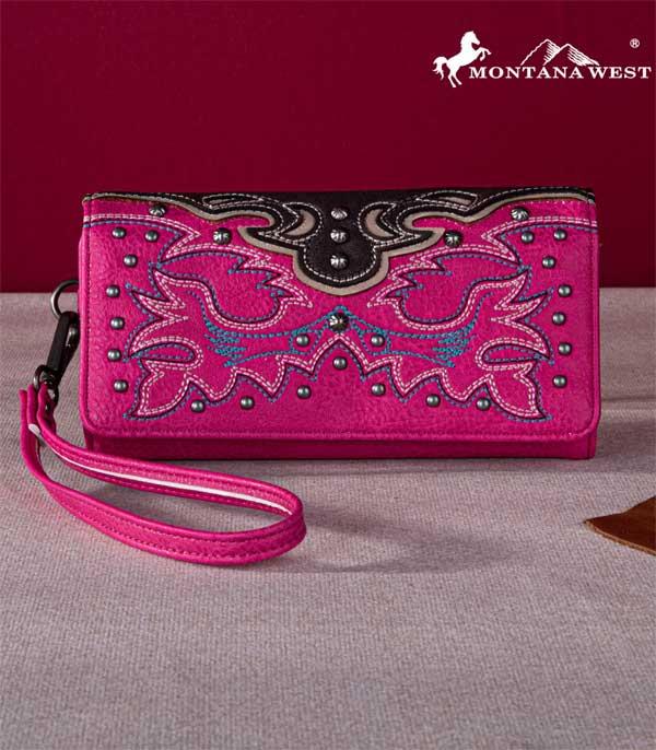 MONTANAWEST BAGS :: MENS WALLETS I SMALL ACCESSORIES :: Wholesale Montana West Embroidered Wallet