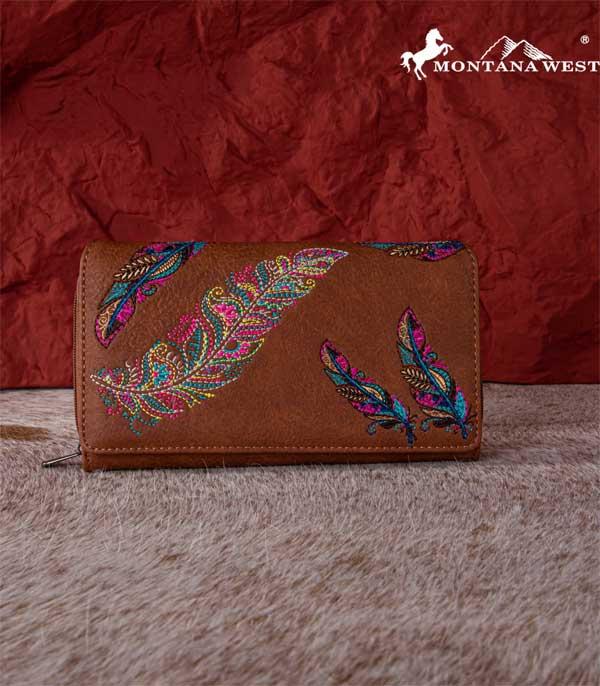 New Arrival :: Wholesale Montana West Feather Wallet