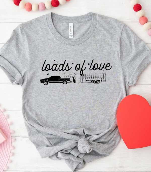 <font color=red>VALENTINE'S</font> :: Wholesale Loads Of Love Truck Bella Canvas Tee