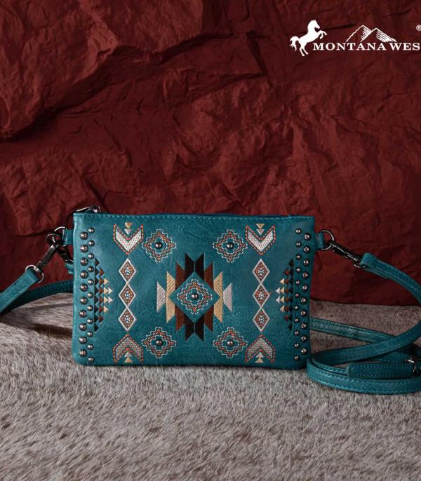 New Arrival :: Wholesale Montana West Aztec Clutch Crossbody