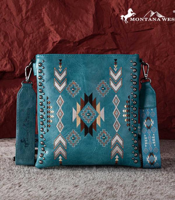 MONTANAWEST BAGS :: CROSSBODY BAGS :: Wholesale Montana West Aztec Concealed Carry Bag