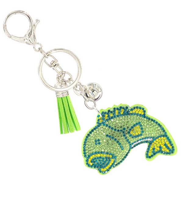 <font color=black>SALE ITEMS</font> :: MISCELLANEOUS :: Wholesale Rhinestone Sea Bass Keychain