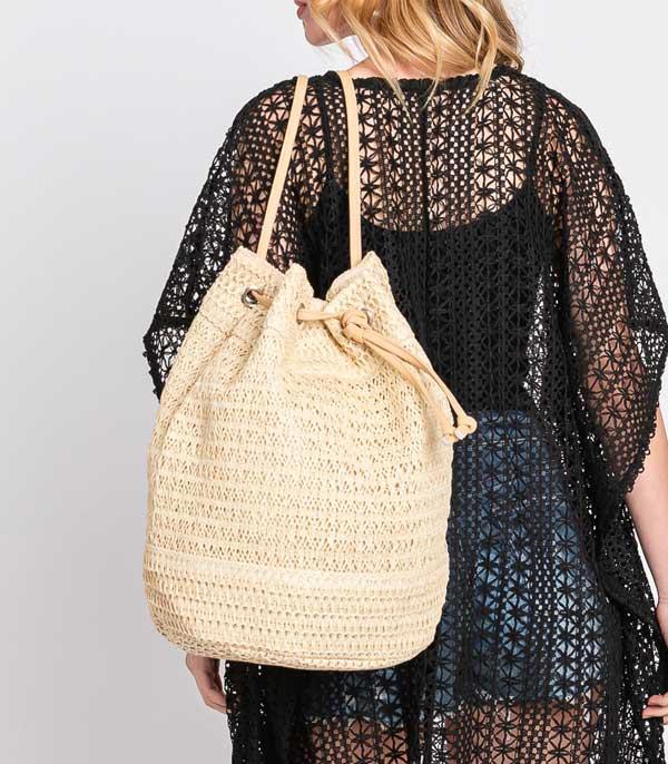 HANDBAGS :: FASHION :: Wholesale Straw Summer Backpack