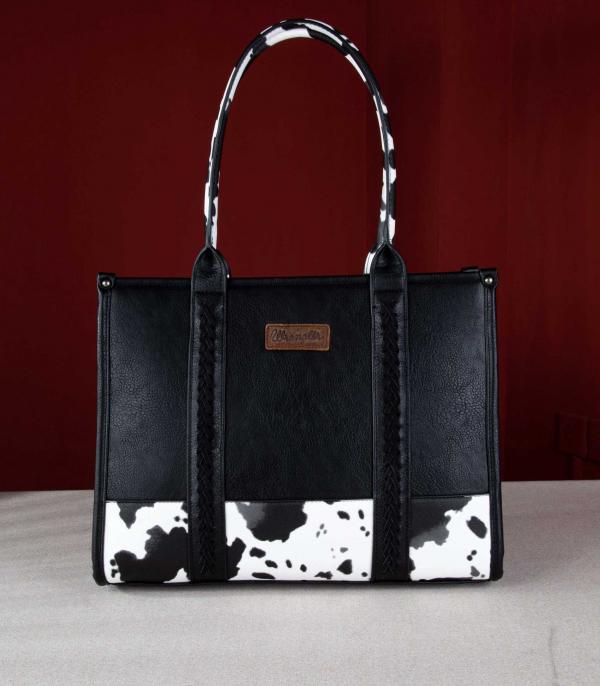 New Arrival :: Wholesale Wrangler Cow Pattern Tote