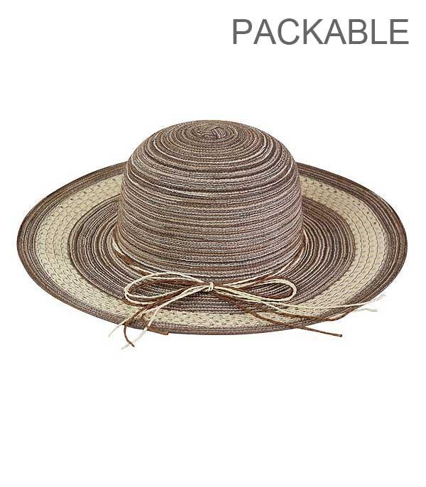 HATS I HAIR ACC :: RANCHER| STRAW HAT :: Wholesale Packable Summer Sun Hat