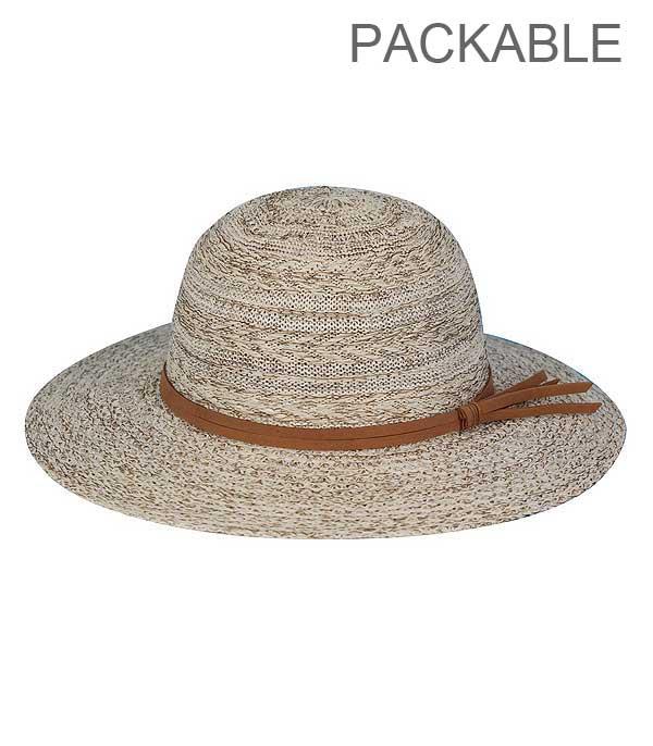 HATS I HAIR ACC :: RANCHER| STRAW HAT :: Wholesale Packable Summer Sun Hat