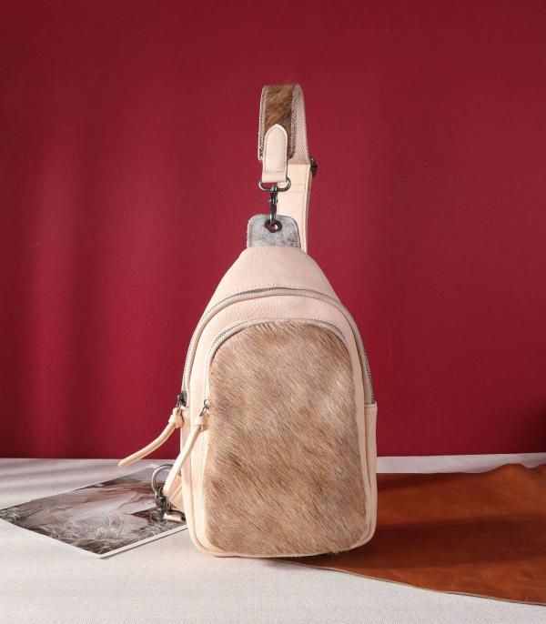 New Arrival :: Wholesale Montana West Cowhide Sling Bag