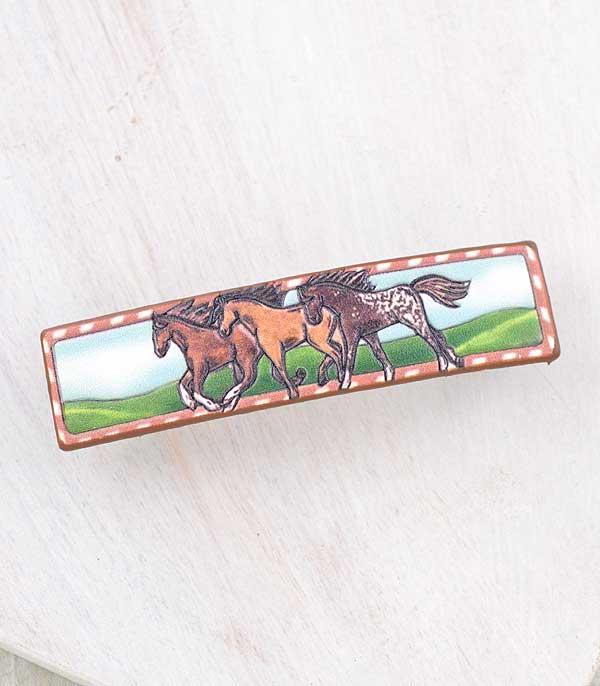 New Arrival :: Wholesale Genuine Leather Horse Hair Barrette