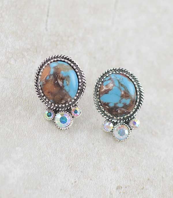 EARRINGS :: WESTERN POST EARRINGS :: Wholesale Western Turquoise Post Earrings