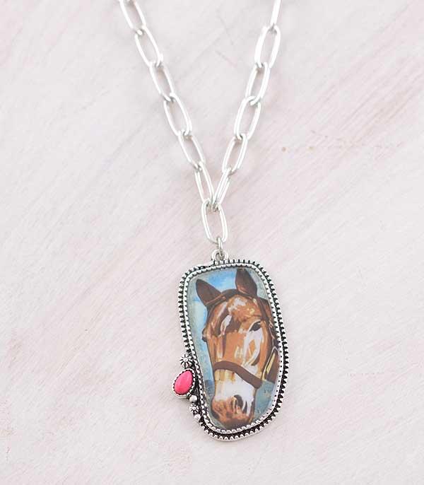 WHAT'S NEW :: Wholesale Western Horse Portrait Necklace