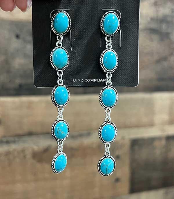 WHAT'S NEW :: Wholesale Western Turquoise Drop Earrings