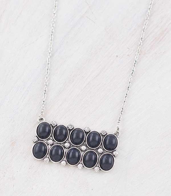 NECKLACES :: TRENDY :: Wholesale Western Turquoise Bar Necklace