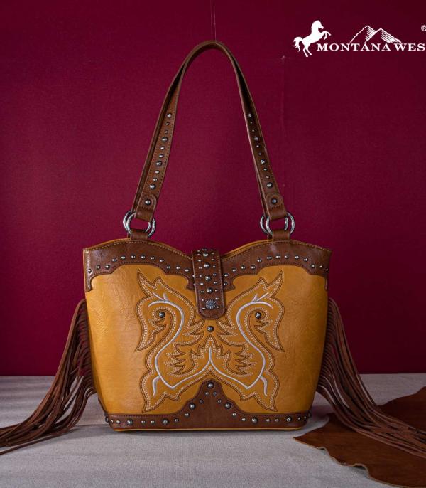 MONTANAWEST BAGS :: WESTERN PURSES :: Wholesale Fringe Concealed Carry Tote