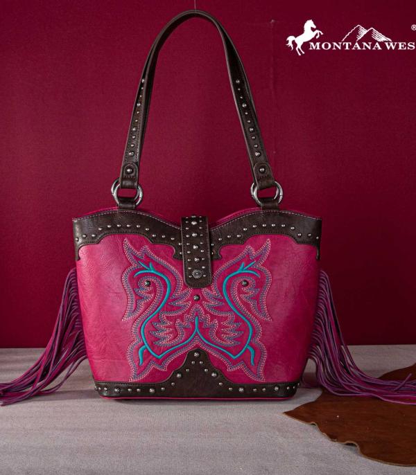 MONTANAWEST BAGS :: WESTERN PURSES :: Wholesale Fringe Concealed Carry Tote