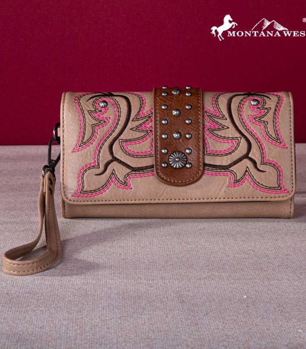 MONTANAWEST BAGS :: MENS WALLETS I SMALL ACCESSORIES :: Wholesale Montana West Boot Scroll Wallet